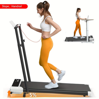 Incline Foldable Treadmill Walking Pad – 300lb Capacity, Portable with Handles, Under Desk Compact Design for Home & Office Use – 3 Model Options