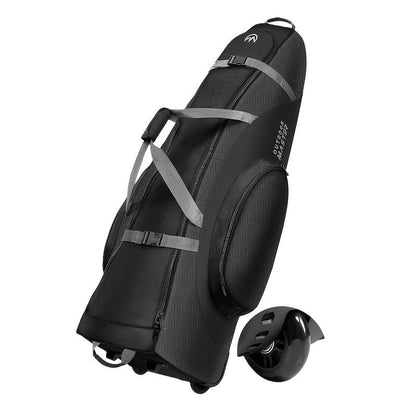 Golf Travel Bag with Reinforced Inline Wheels - 900D Heavy-Duty Oxford Padded Golf Club Travel Case with Shoes & Accessories Compartment, Foldable Airline-Approved Golf Bag for Men, 49.2 Inch