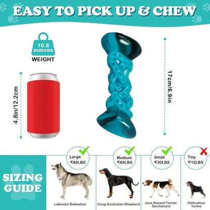 Indestructible Dog Chew Toy Nylon Bone for Aggressive Chewers - Tough Durable Dog Bone for Super Chewers, Long Lasting Chew Toys for Medium Large Breed Dogs, Teeth Cleaning & Boredom Relief