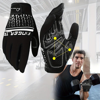 Workout Gloves Full Finger Touchscreen Gel Padded Anti-Slip for Men Women Gym Weight Lifting Cycling Fitness Driving Exercise Training Gloves S-XL