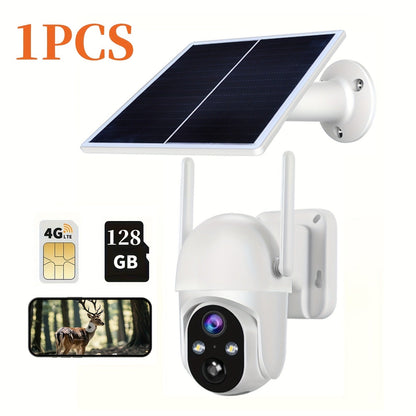 4G Cellular Game Camera Solar Powered - 2K Live View, 0.02s Motion Trigger, Night Vision, No WiFi Needed for Hunting & Wildlife