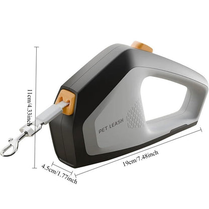 Retractable Dog Leash for Large Dogs – 16ft Heavy Duty Nylon, 110 lbs Capacity, One-Hand Brake & Pause Lock for Walking & Training