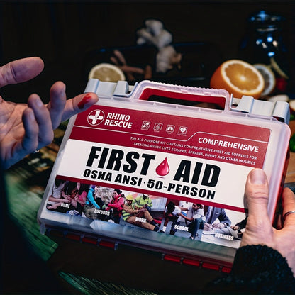 266 Piece First Aid Kit All-Purpose – Home, Office, Car, Travel & Camping Emergency Supplies, FSA HSA Eligible, Comprehensive Trauma Kit for School, Outdoor & Workplace Safety