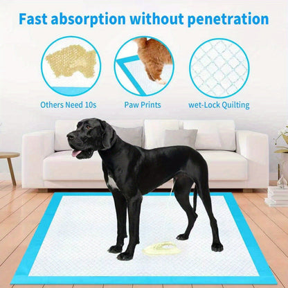 Dog Pee Pads Super Absorbent - Thickened Bamboo Training Pads for Medium & Large Dogs, XL & XXL Puppy Pads for Indoor Use, Camping & Adult Bed Care