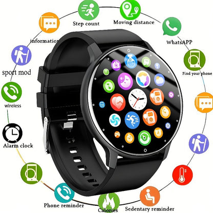 Fitness Tracker Smartwatch for Men & Women – 1.28" Display, Sleep Monitor, Step Counter, Distance Tracker, Running & Gym