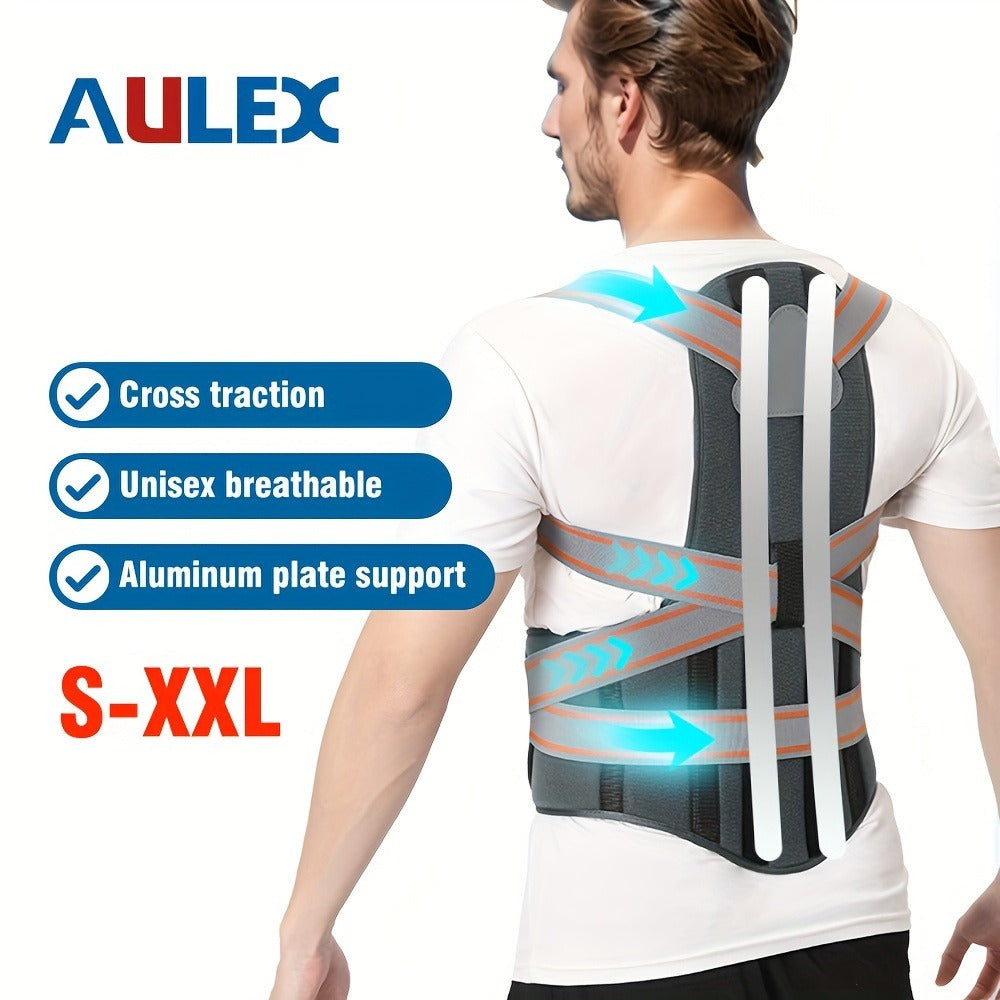 Magnetic Posture Corrector Back Brace – Adjustable Shoulder Support Belt for Men & Women, Instant Posture Improvement, Breathable Back Straightener