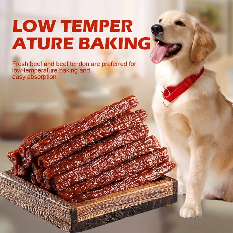 Beef Tendon Dog Chews – Natural Beef Strips Cubes & Diced Beef with Egg Yolk, High Protein Long-Lasting Dental Chews & Training Treats for Puppy Adult Dogs, Healthy Beef Jerky 150g Variety