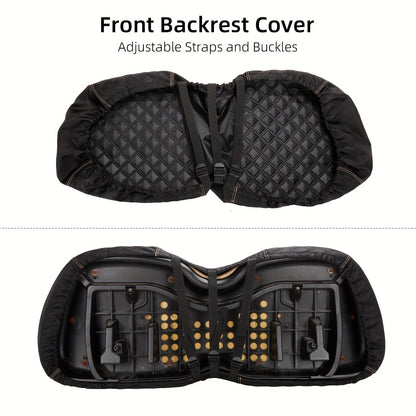 Golf Cart Seat Covers for Club Car Precedent Front Seat 1680D Oxford Cloth No Drilling Required Breathable Washable Air Dry Soft Protective Seat Kit