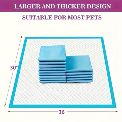 Puppy Pee Pads XXL 30x36 Inch 40 Count – 6-Layer Thickened Heavy Absorbent Disposable Dog Training Pads with Polymer Leak-Proof & Quick-Dry Technology for Dogs, Cats & Rabbits