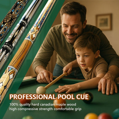 Premium Maple Pool Cue Stick 13mm – Unisex Professional Billiard Cue for Training & Play, 3 Color Options + 3-in-1 Cue Tool & Training Balls Available – Great Christmas & Holiday Gift