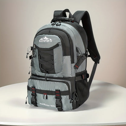 Hiking Backpack Large Capacity for Men & Women – Lightweight Durable Polyester Travel Pack with Adjustable Shoulder Straps, Ideal for Camping, Outdoors & Commuting