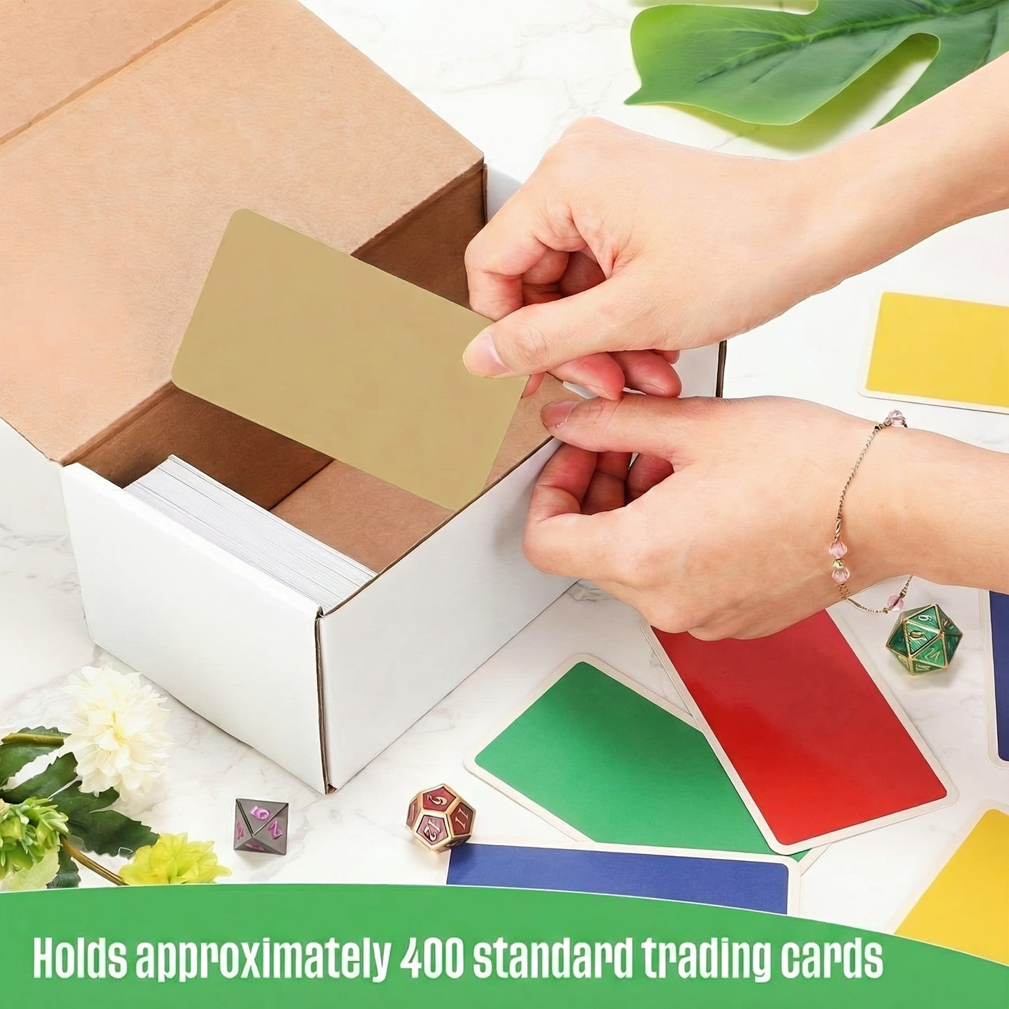Trading Card Storage Box 20 Pack Cardboard 7x3.7x2.8 Inch Baseball Card Storage Boxes Collectible Cases for Sports Cards Gaming Cards TCG MTG Pokemon Card Collecting Holder Supplies Upgraded Version