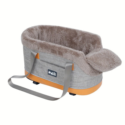 Pet Car Seat Carrier Bag Portable Safety Booster Seat for Dogs & Cats – Foldable Travel Bag with Car Pad, Secure Outing Bag for Small Medium Pets, Lightweight Pet Travel Accessory