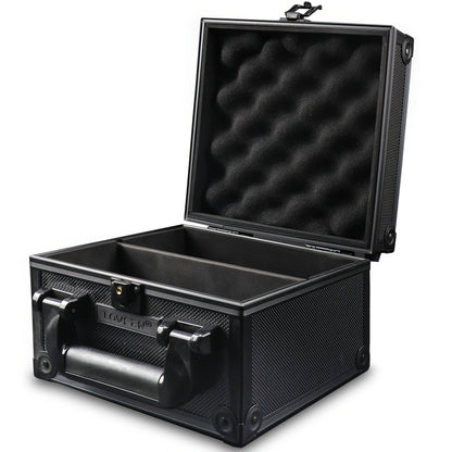 Trading Card Storage Box Topload Case - Fits 3x4 35PT Rigid Holders, 18 Colorful Dividers, 6 Foam Stoppers, Holds 600+ Cards, Sports Card Organizer
