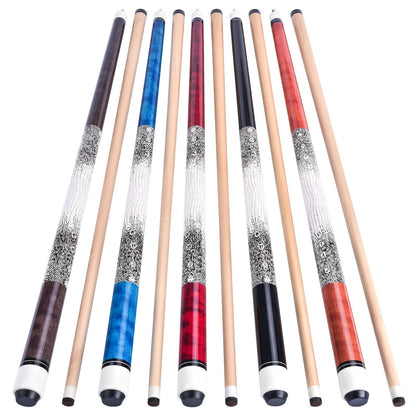 Canadian Maple Pool Cue 58 Inch – 13mm Multi-Layer Tip, Ergonomic Grip, 19oz & 20oz, 6 Color Options – Billiard Cue Stick for American Pool & Spin Pool, Great Christmas Gift