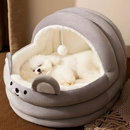 Plush Dog Bed Pad – Thick, Soft & Warm Pet Sleeping Mat for Dogs and Cats | Non-Slip Cozy Cushion Kennel Pad, Large Size 21.7×20×17.7 inch, Multiple Colors