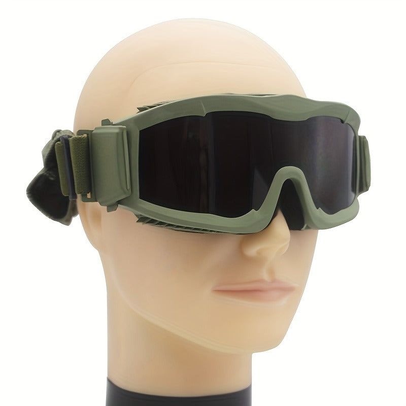 Polarized Off-Road Goggles Windproof – Wide Field of View, Anti-Fog, Durable Sports Glasses for Desert Snow Sand Outdoor Motorcycle Cycling Hiking