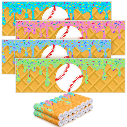 Sports Ice Towels 24-Pack – 30”×9” Mini Microfiber Cooling Towel for Baseball, Softball, Golf, Football, Yoga & Running, Breathable Sweat-Absorbing Chilling Cloth, Bulk Team & Coach Gift Set