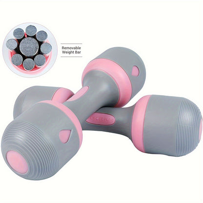 Adjustable Dumbbell Set – 5-in-1 Weight Options 2.1–11 lbs, Non-Slip Neoprene Grip, Home Gym Strength & Muscle Training for Women & Men