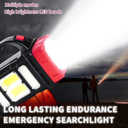 Solar Powered Camping Lantern & LED Flashlight – Rechargeable Portable Solar Camp Light with Batteries Included, Bright Versatile Outdoor Light for Hiking, Camping & Outdoor Activities