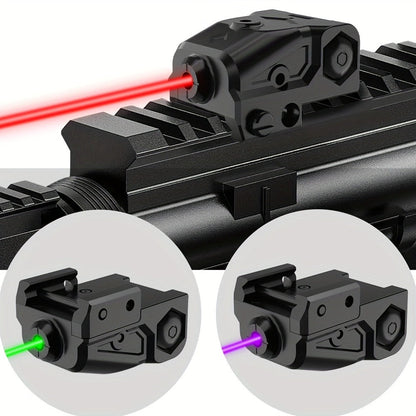 Pistol Laser Sight Ultra Compact Red Green Purple Laser for Guns with Type-C Charging – Universal 20mm Picatinny Rail Mount, Ambidextrous ON/OFF Switch, Left & Right Hand Compatible