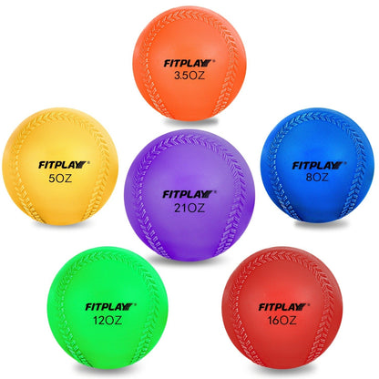 Weighted Ball Set of 6 with Mesh Bag & Air Nozzle, PVC