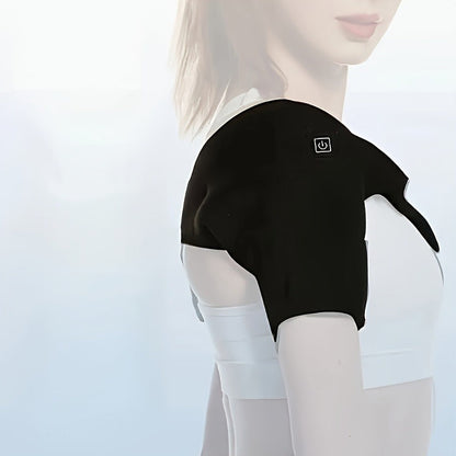 Heated Shoulder Massager with 3 Vibration Modes – USB Rechargeable, Wireless, Heat Therapy Neck Shoulder Wrap, Gift for Men Women Seniors