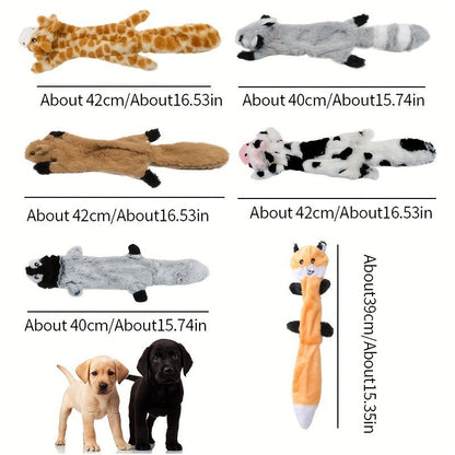 Squeaky Dog Chew Toys Set - Durable Interactive Rubber Chew Toys for Small Medium Large Dogs, Puppy Teething & Teeth Cleaning Toy Pack, Boredom Relief Pet Companion Gift