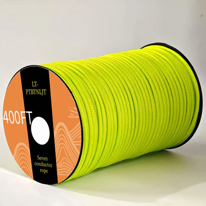 Paracord Tent Rope 7-Core Multi-Purpose Outdoor Rope – 100ft / 164ft / 328ft Camping Guy Line, Tent Tie-Down, Hanging Rope, Bracelet & Keychain Cord – Durable Vivid Design