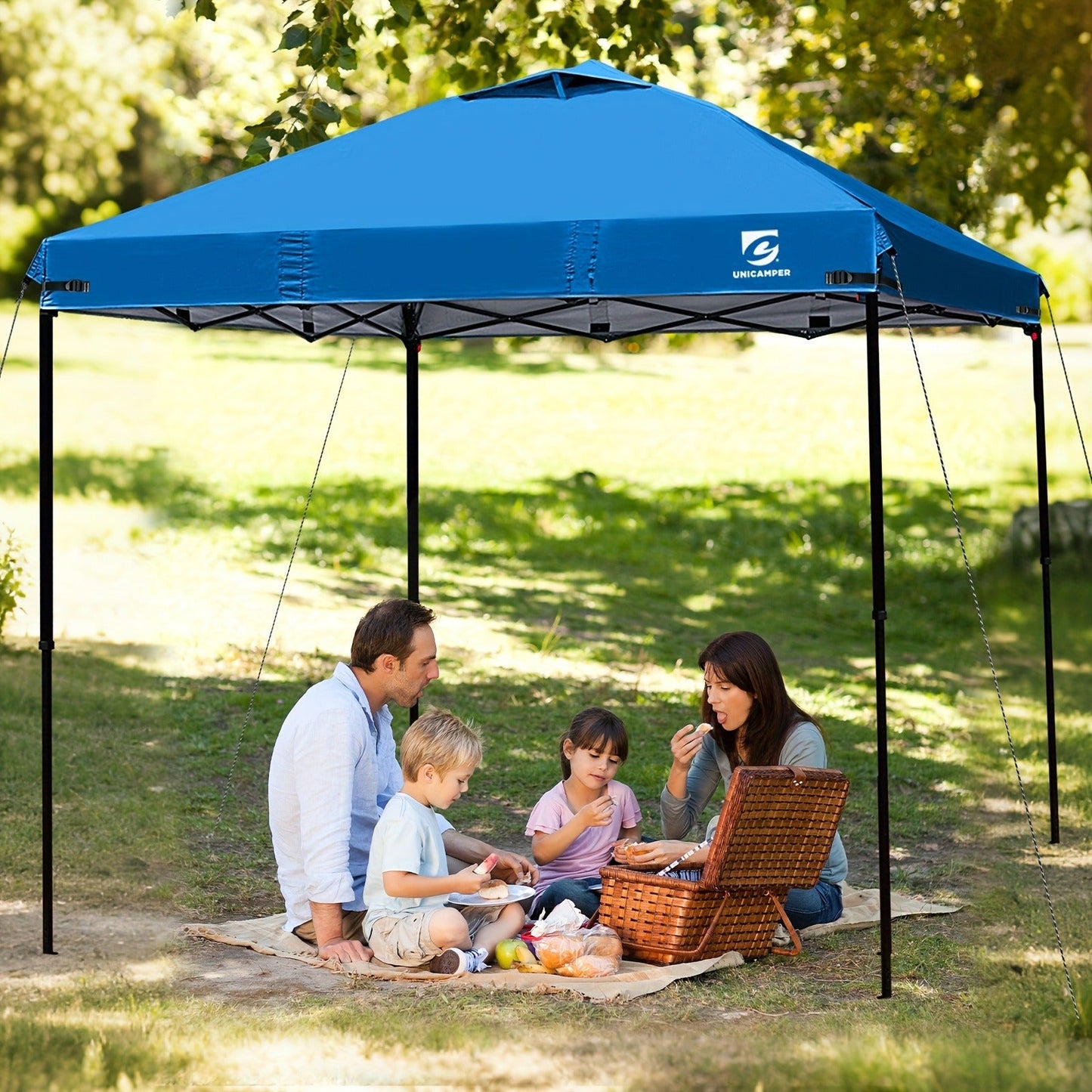 10x10 Canopy Replacement Top Cover for Straight Leg Tents – Ventilation Ports, Instant Shade, 11 Color Options – Waterproof Pop-Up Canopy Top for Camping, Outdoor Events & Backyard (Top Cover Only)