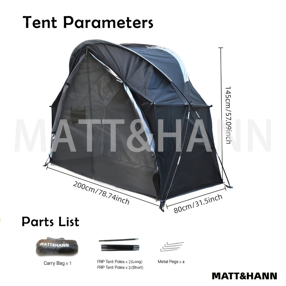 Ultralight Single Person Bicycle Tent with Mesh Ventilation – Freestanding, Easy Setup, Carbon Steel Poles, 3-Season – Lightweight Camping Tent for Cycling, Backpacking & Fishing