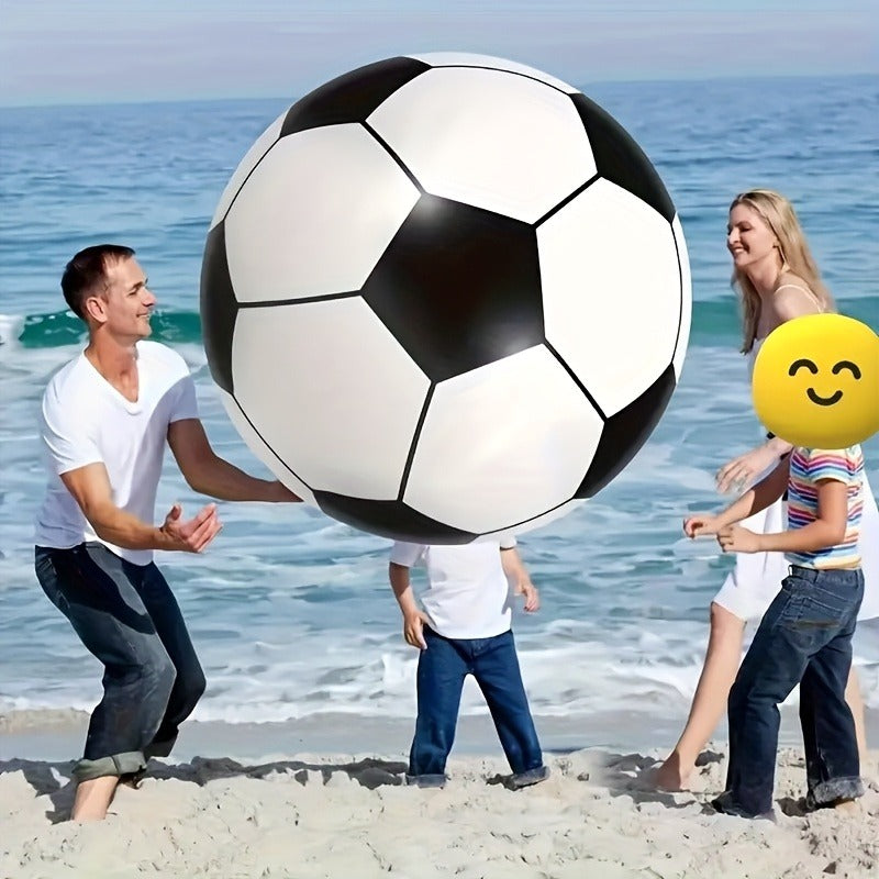 Giant Inflatable Soccer Ball for Indoor & Outdoor Use – Large Beach Ball for Pool Parties, Backyard Games, Playground Kickabout & Events – Fun Summer Sports Ball for Kids & Adults