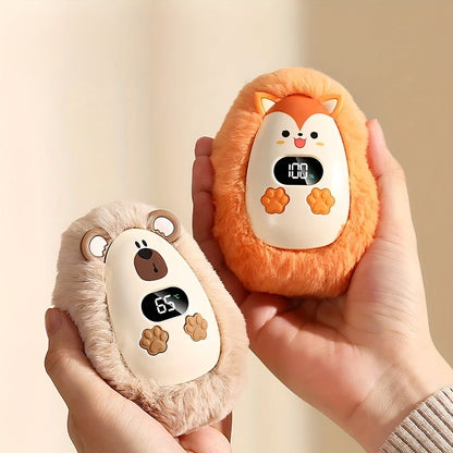 Electric Hand Warmer USB Rechargeable – Plush Soft Cover, 3 Heat Settings, Fast Heating Pocket Warmer for Home, Office & Outdoor Winter Use, Great Gift for Family & Friends