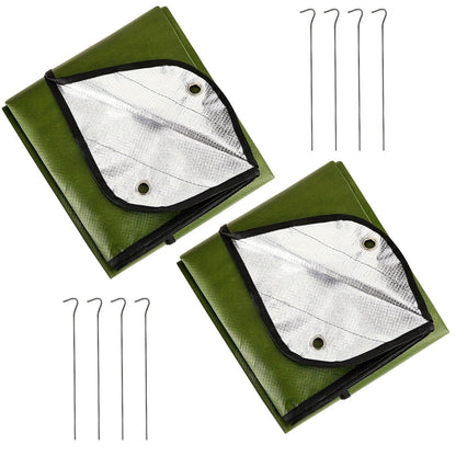 Heavy Duty Emergency Survival Blanket – Thermal Tarp 2-Pack