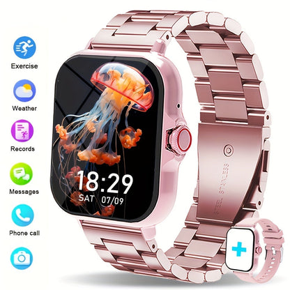 Smart Watch with Answer & Make Calls for Women Men – 100+ Sports Modes, Fitness Activity Tracker, Heart Rate Monitor, Pedometer, Compatible with Android & iPhone, Perfect Gift