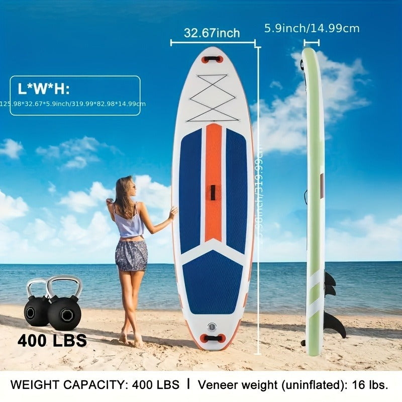Ultralight Inflatable SUP Board Wide Stable Design Non-Slip EVA Deck Portable Quick-Dry All-Season Performance for All Skill Levels Beginners Adults