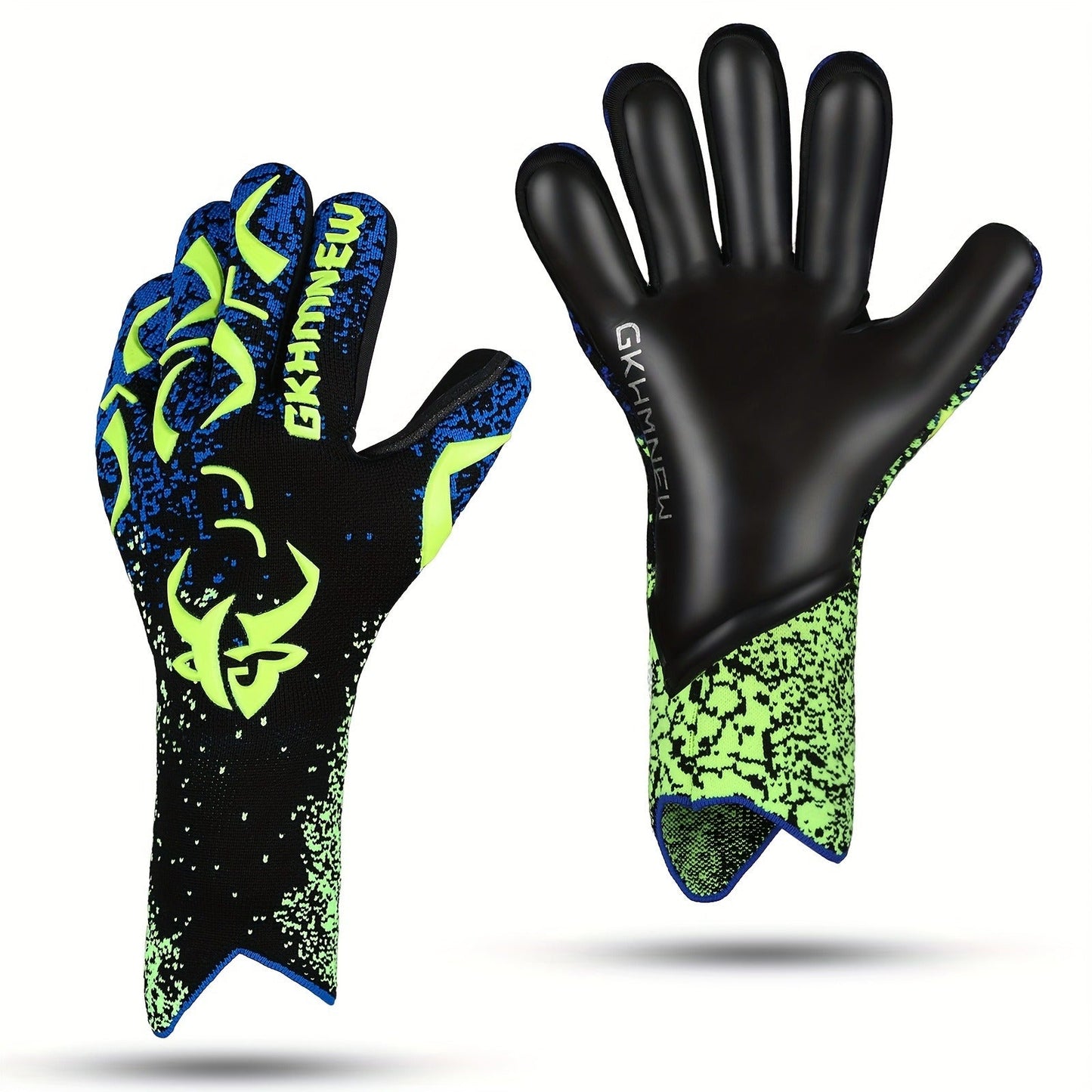 Soccer Goalkeeper Gloves Strong Grip Breathable Sizes 6-10 with Carry Bag