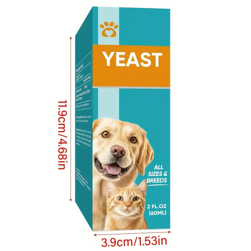 Dog Antifungal Yeast Supplement Drops – All Breed Canine Yeast Overgrowth Support | Natural Liquid Formula, 2.03oz per Bottle, 2-Pack Value Set for Daily Pet Health