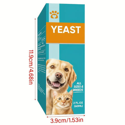 Dog Antifungal Yeast Supplement Drops – All Breed Canine Yeast Overgrowth Support | Natural Liquid Formula, 2.03oz per Bottle, 2-Pack Value Set for Daily Pet Health