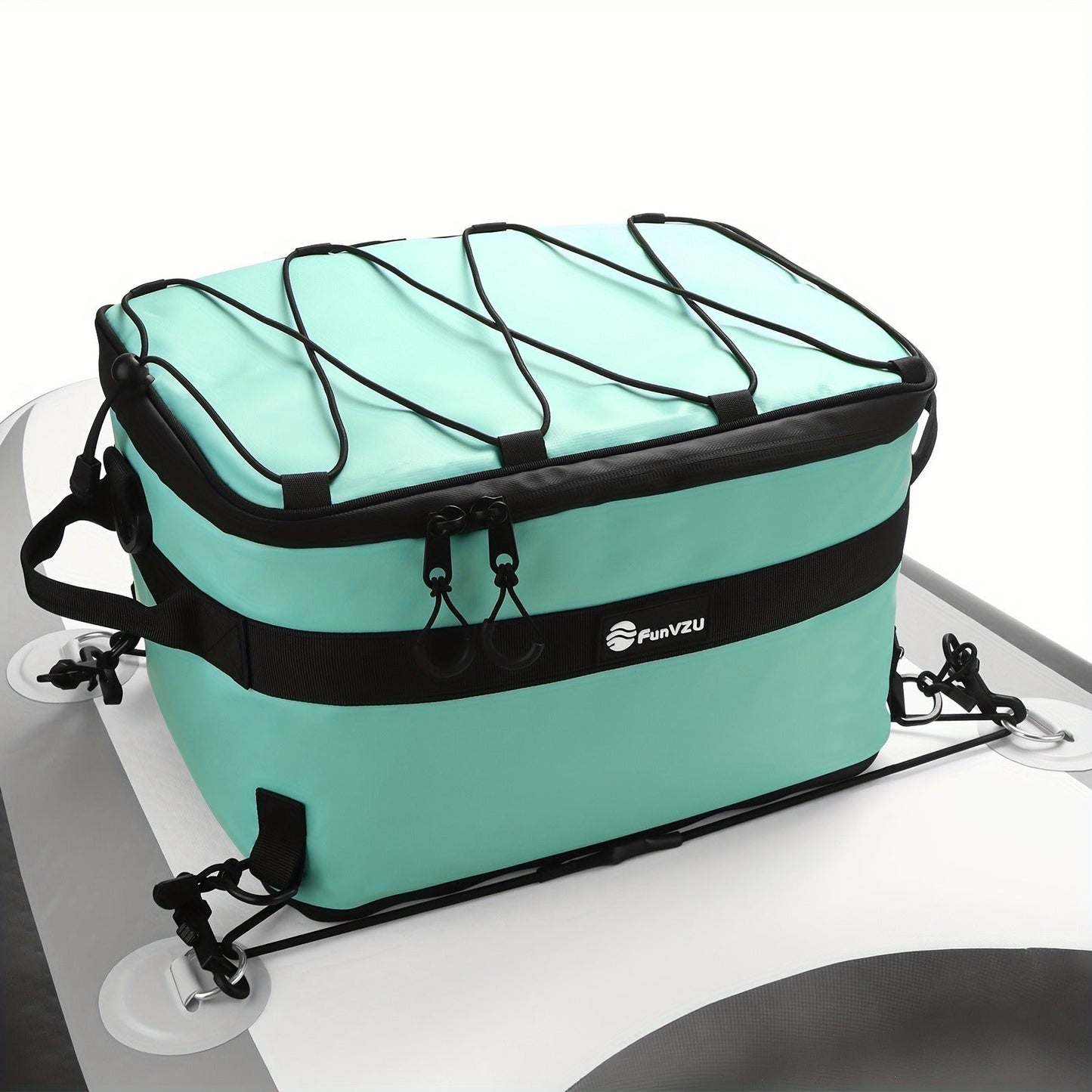 Paddle Board Cooler Bag Waterproof PVC – Insulated SUP Cooler with Mesh Top Pocket & Adjustable Straps | Ample Storage for Stand Up Paddleboarding, Kayaking & Water Sports Gear