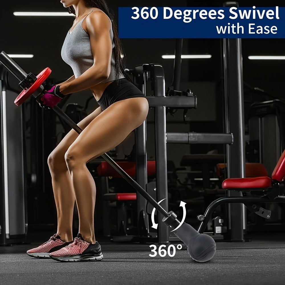 Barbell Landmine Attachment Fits 2 Inch Bars | Turn Any Surface Into a Landmine Station | Home Gym Strength Training for Press Row Squat Rotation Exercises | Orange Black
