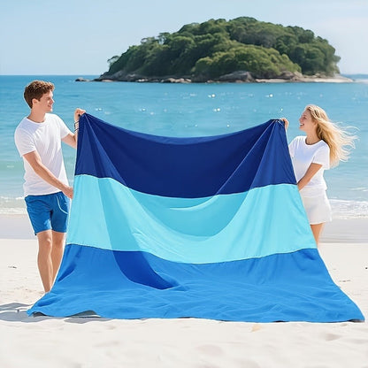 Sandproof Beach Blanket Oversized 55"x78" – Lightweight Waterproof Large Mat for Adults, Travel Camping Hiking Picnic Outdoor Beach Towel