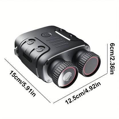 Digital Night Vision Binoculars 2.5K HD – 10X Zoom, 800M Range, 2.4" Screen with Photo & Video Recording | USB Rechargeable Night Vision Goggles for Hunting, Fishing, Camping & Boating