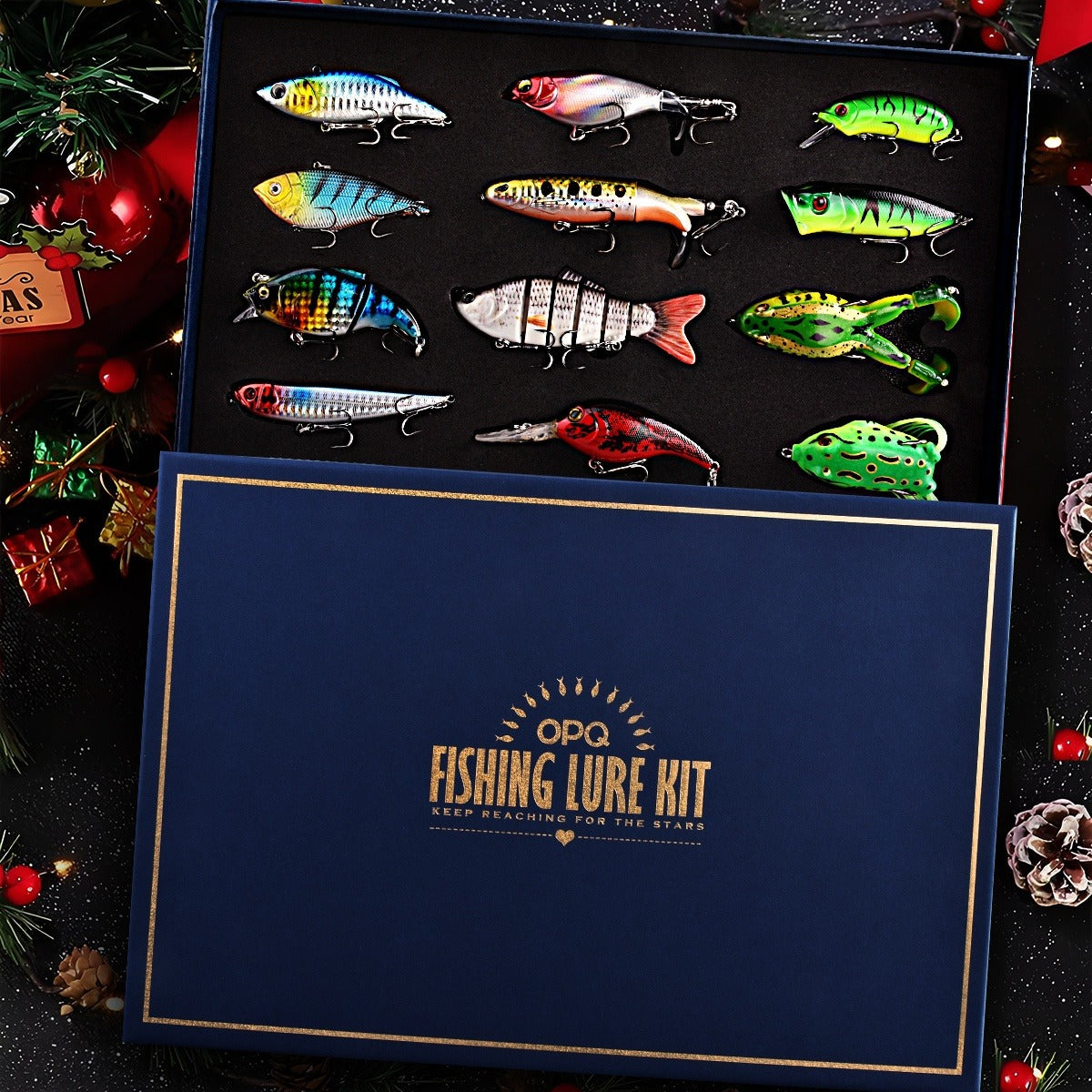 Swimbait Fishing Lures 15pcs Multi-Section Jointed Lure Kit for Bass Pike Trout, Saltwater Freshwater Realistic Swimming Action Fishing Bait Set G1 G2 G3 Styles, Fishing Gift Bundle