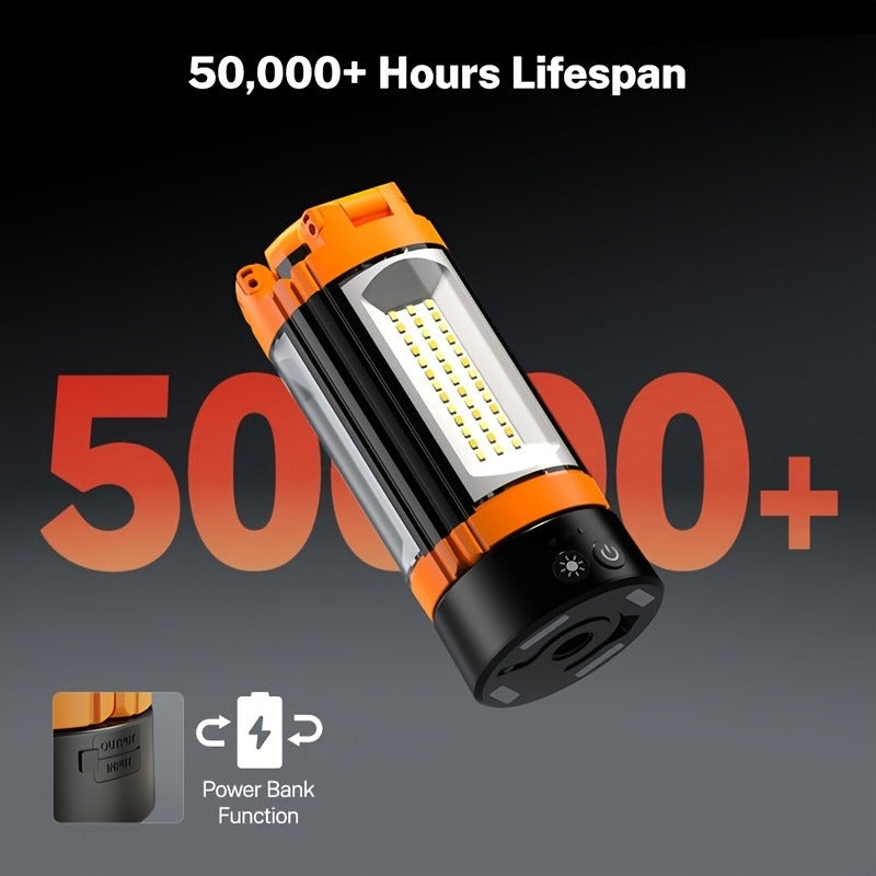 Rechargeable Camping Light with Stand 15000mAh 20000mAh High Capacity LED Tent Lamp - Portable Battery Powered Lantern for Camping Hiking Fishing Power Outages Emergency Outdoor Use