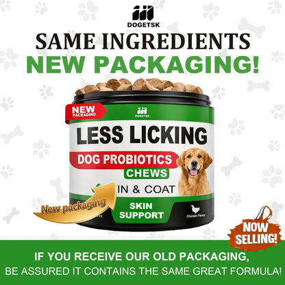 Dog Immune & Gut Support Chews 120ct – Chicken Flavor Soft Chews for Healthy Skin & Coat, Digestive Health & Immune Boost – Daily Wellness Supplement for All Breeds & Ages
