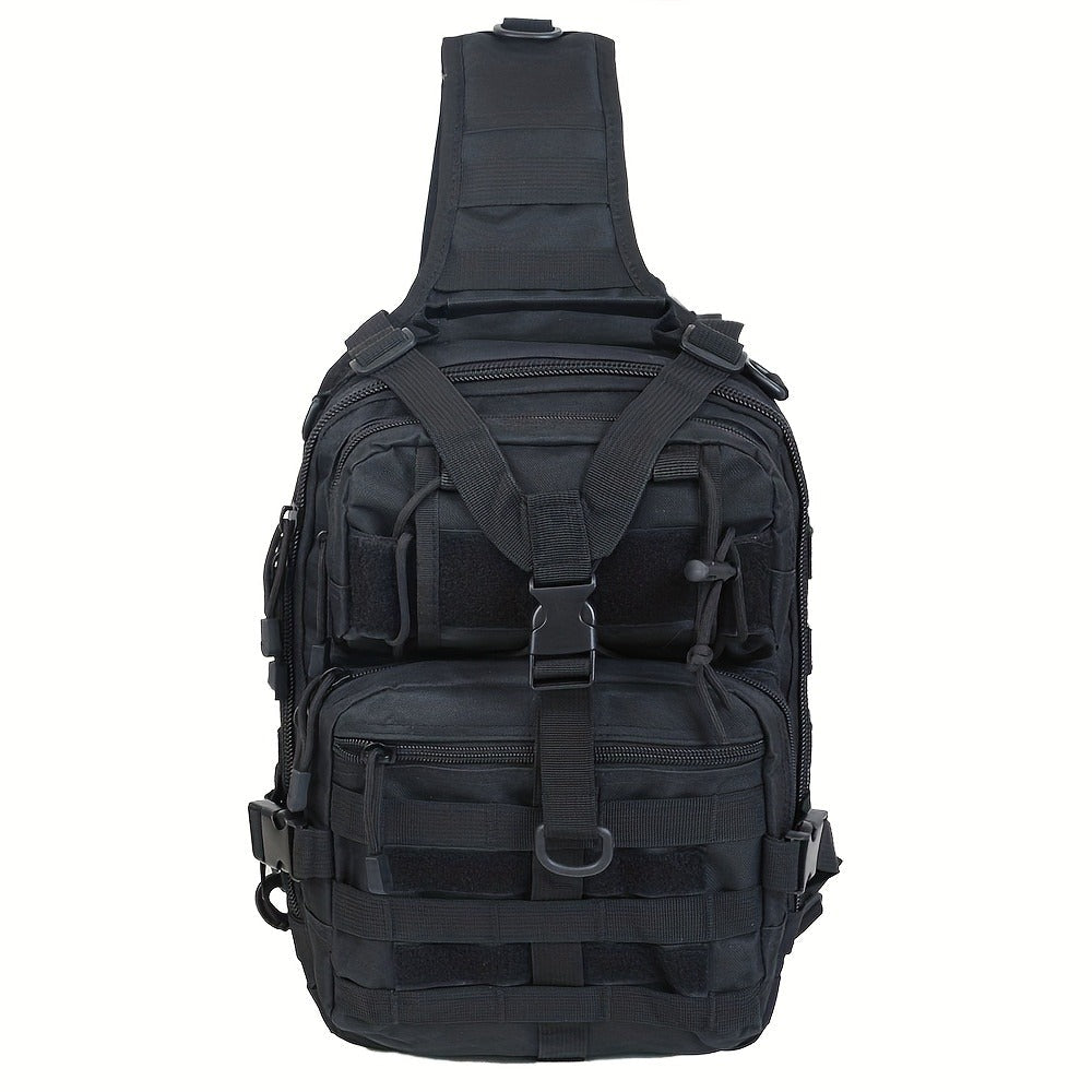 Tactical Chest Bag – Single Shoulder Crossbody Sling Pack for Hiking, Patrol & Outdoor EDC, Adjustable Strap, Multi-Pocket