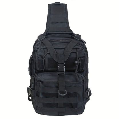 Tactical Chest Bag – Single Shoulder Crossbody Sling Pack for Hiking, Patrol & Outdoor EDC, Adjustable Strap, Multi-Pocket
