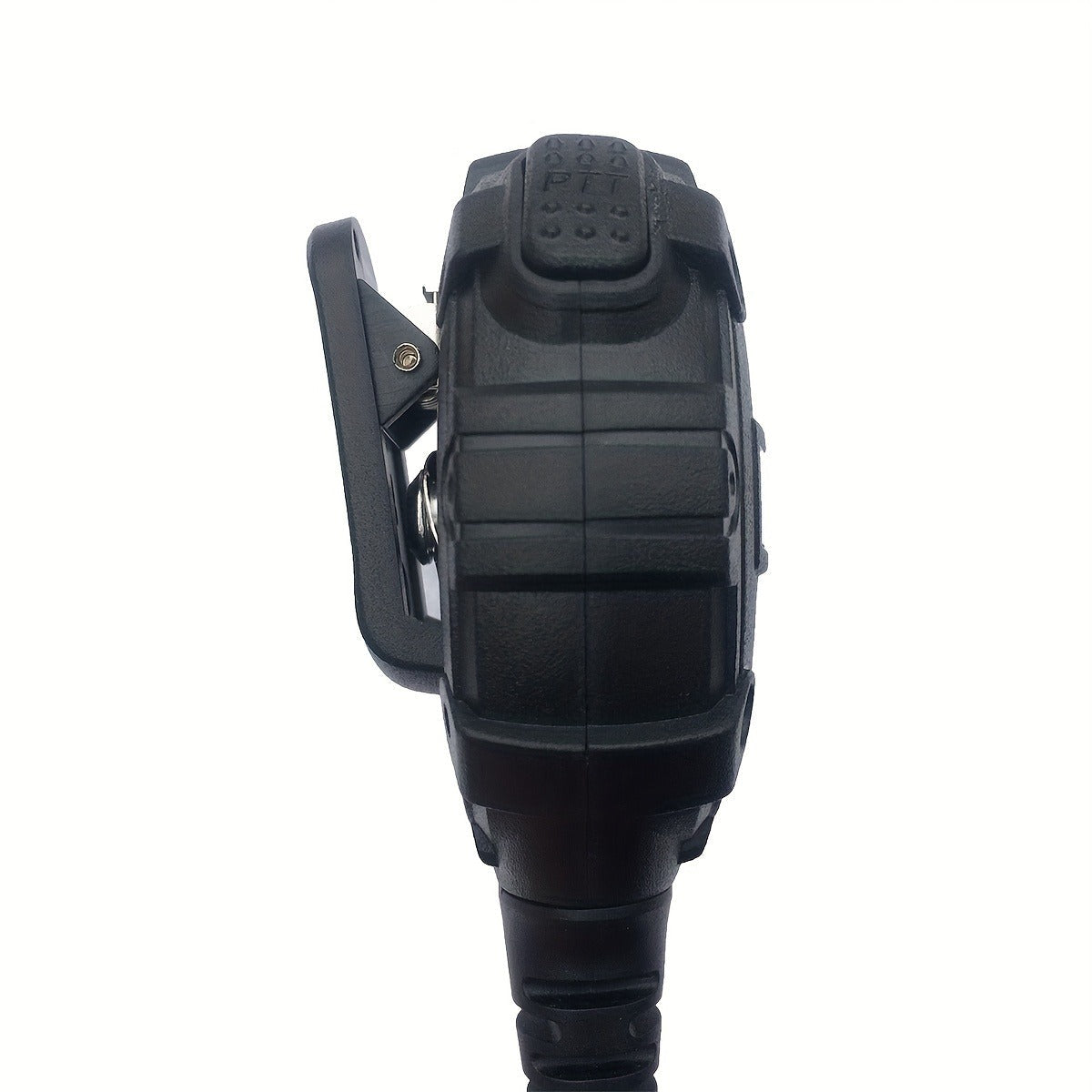 Walkie Talkie Remote Speaker Microphone H3 Lightweight Shoulder Mic PTT for Two Way Radio Clear Communication Outdoor Hiking Camping Tactical Black