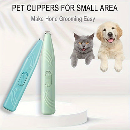 Paw Trimmer for Dogs & Cats – Cordless Electric Pet Grooming Clipper, Low Noise Hair Trimmer for Paws, Eyes, Ears, Face & Rump, Rechargeable Small Pet Clipper, Perfect Gift for Pet Lovers